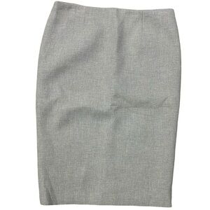 Jennifer Tattanelli Made in Italy Gray Wool Blend Pencil Skirt Size Large